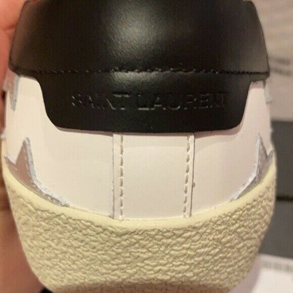 Saint Laurent YSL Silver Star Sneaker SIZE38 +/ US8.5 NEW IN BOX - Picture 9 of 13